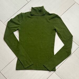BCBGMaxAzria Olive Knit Turtleneck